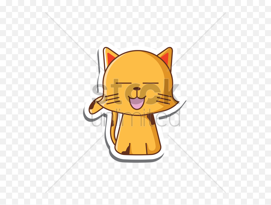 Free Smiling Cat Cartoon Vector Image - 1450981 Stockunlimited Cat Smile Cartoon Emoji,Cat Emotions What They Look Like