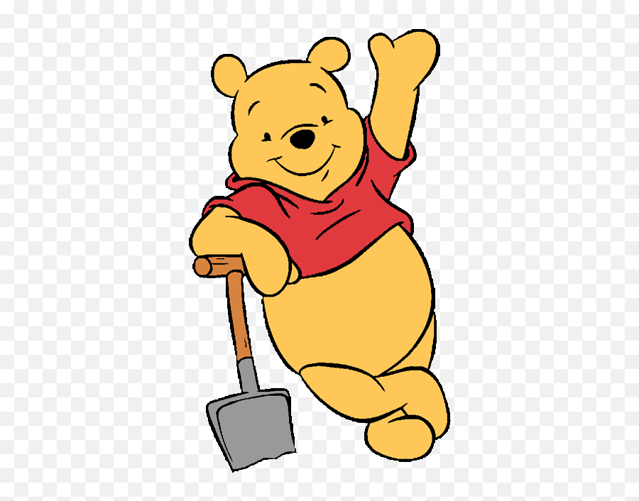 1234gif 400628 Pixels Winnie The Pooh Pictures Winnie - Pooh With A Shovel Emoji,Shovel Emoticon Iphone