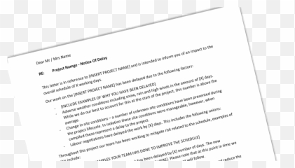 Construction Delay Notice Letter - Document Emoji,Bulletin Board Wriitn Template Emotions
