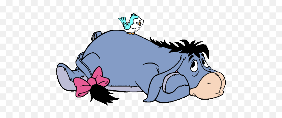 Eeyore Clipart - Eeyore With A Rainbow Emoji,Emotion Associated With Eyore