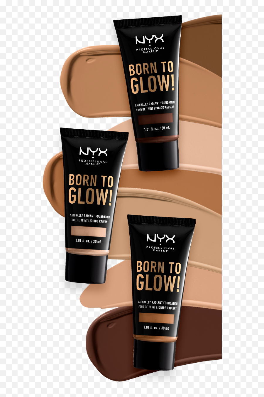 Nyx Professional Born To Glow - Nyx Born To Glow Foundation Nutmeg Emoji,Nyx Emotion Swatch