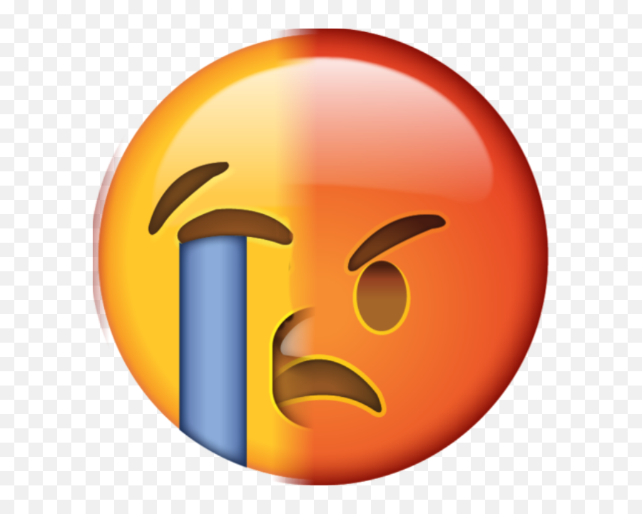 Largest Collection Of Free - Toedit Twofaced Stickers Very Sad Emojis Hd,Two Faced Emoji