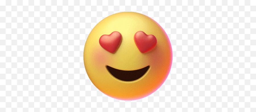 In Love Heart Eyes Sticker - Heart Eyes Emoji Gif,Heart Eyes Emoji