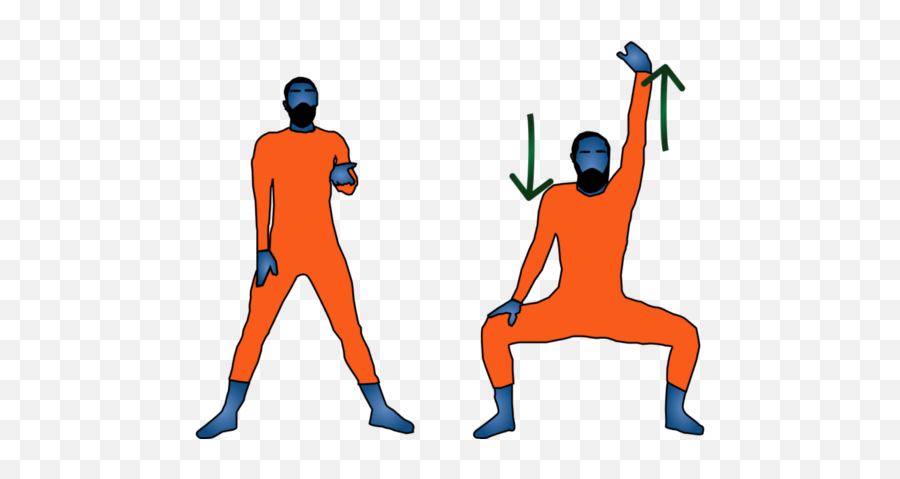 Cómo Calentar Como Un Maestro De Karate - Stretches Emoji,Que Significa El Emoticon Con.los Brazos Cruzados En El Pecho