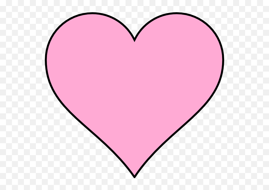 Pink Heart Clip Art At Clker - Light Pink Heart Clipart Emoji,Emojis Meaningwallpaper