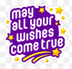 Happy Birthday Stickers Facebook Copy - May All Your Wishes Come True Png Emoji,Happy Birthday Emoji Texts