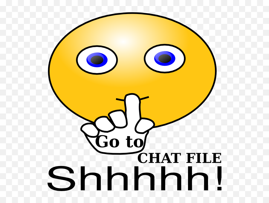 Shhhh Clip Art At Clkercom - Vector Clip Art Online Emoji,Bison Emoticon Facebook