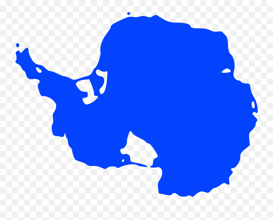 Antarctica Clipart Antartica - Continents Antarctica Png Antarctica Continent Blue Map Emoji,Antarctica Flag Emoji