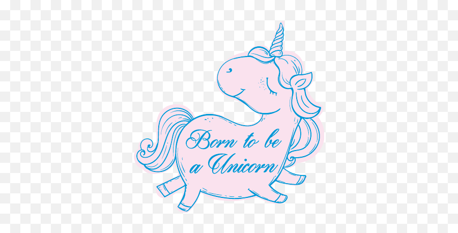 Chubby Unicorn Illustration Wall Art - Unicorn Emoji,Chubby Emoji