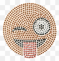 S102103 - Concentric Circles 3d Emoji,Wink Tongue Emoji