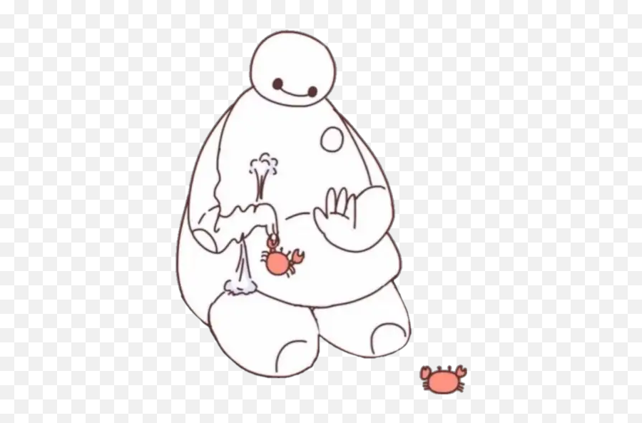 Baymax 2 Stickers For Whatsapp - Fictional Character Emoji,Baymax Emoticon