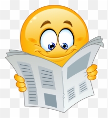 Newspaper Emoji Decal - News Emoticon,Newspaper Emoji