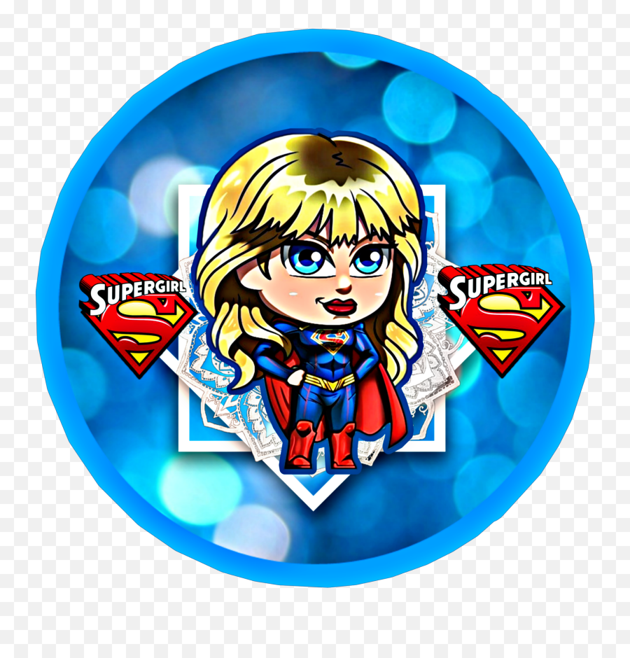 Supergirl Icon Sticker Art By Stevensondrawings - Cartoon Emoji,Emoji Solar Powered Heart Eyes