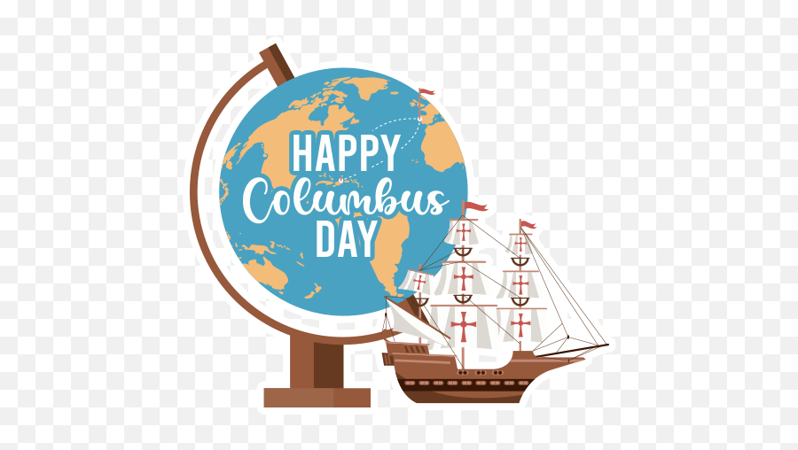 Columbus Day By Marcossoft - Sticker Maker For Whatsapp Emoji,Pirate Ship Emoji