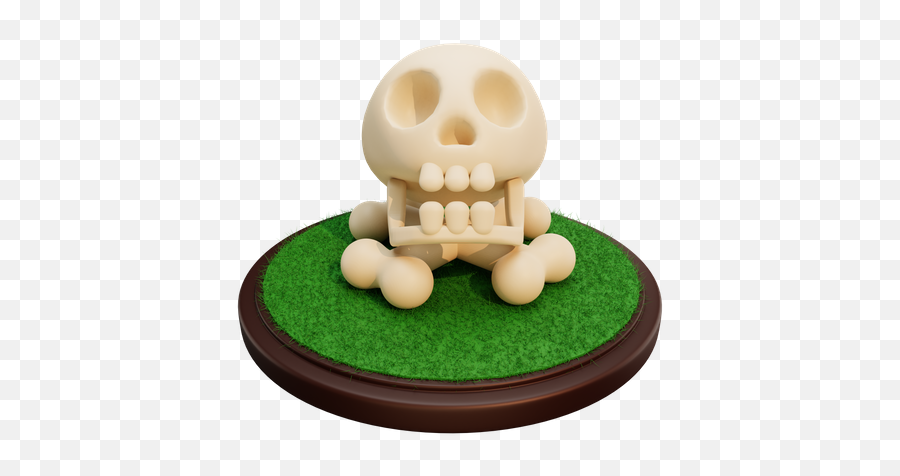 Premium Skull 3d Illustration Download In Png Obj Or Blend Emoji,Skull Emoji Apple