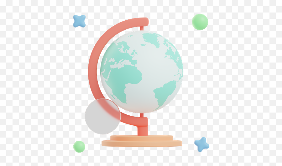 Premium Table Globe 3d Illustration Download In Png Obj Or Emoji,International Earth Flag Emoji