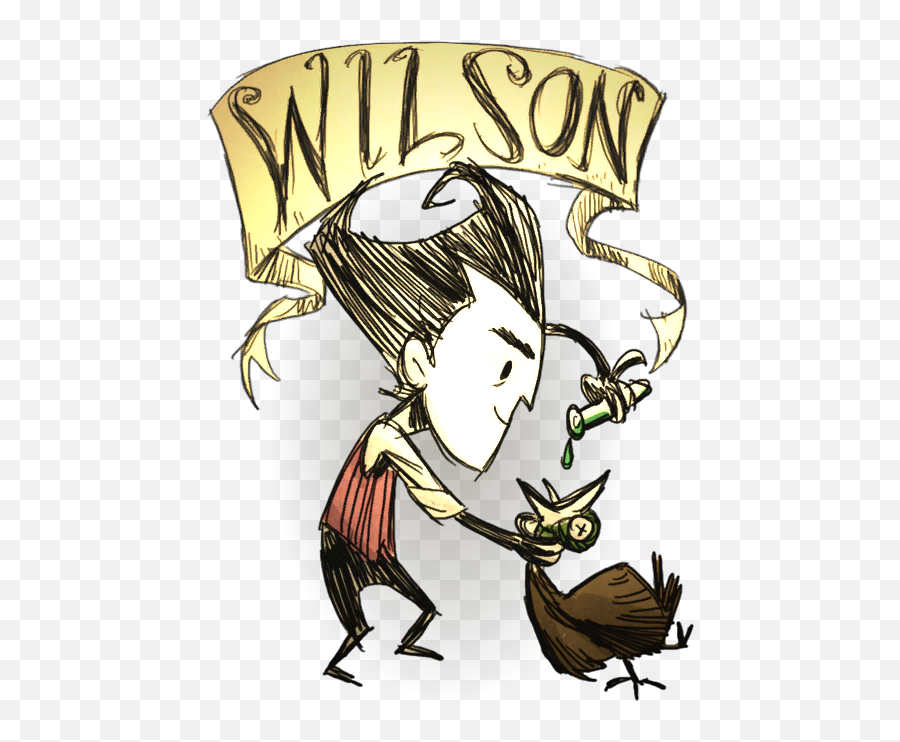 Wilson Donu0027t Starve Wiki Fandom - Wilson From Don T Starve Emoji,Mad Scientist Emoji