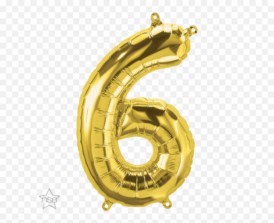 16 Number Age 66th Birthday - Six Gold Shape Foil Silver 6 Balloon Transparent Emoji,Six Point Star Emoji