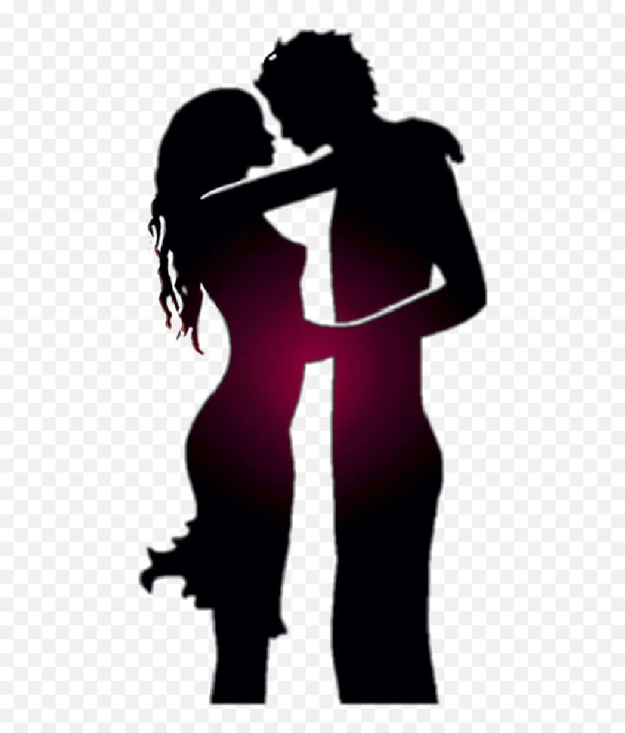Love Lovers People Woman Man Kiss Sticker By Victoria - Silhouette Of Man And Woman Kissing Emoji,Man Heart Woman Emoji