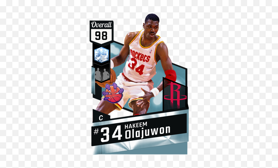 Hakeem Olajuwon Nba Mvp Basketball - Hakeem Olajuwon Ovr Emoji,Kawhi Leonard Emoji