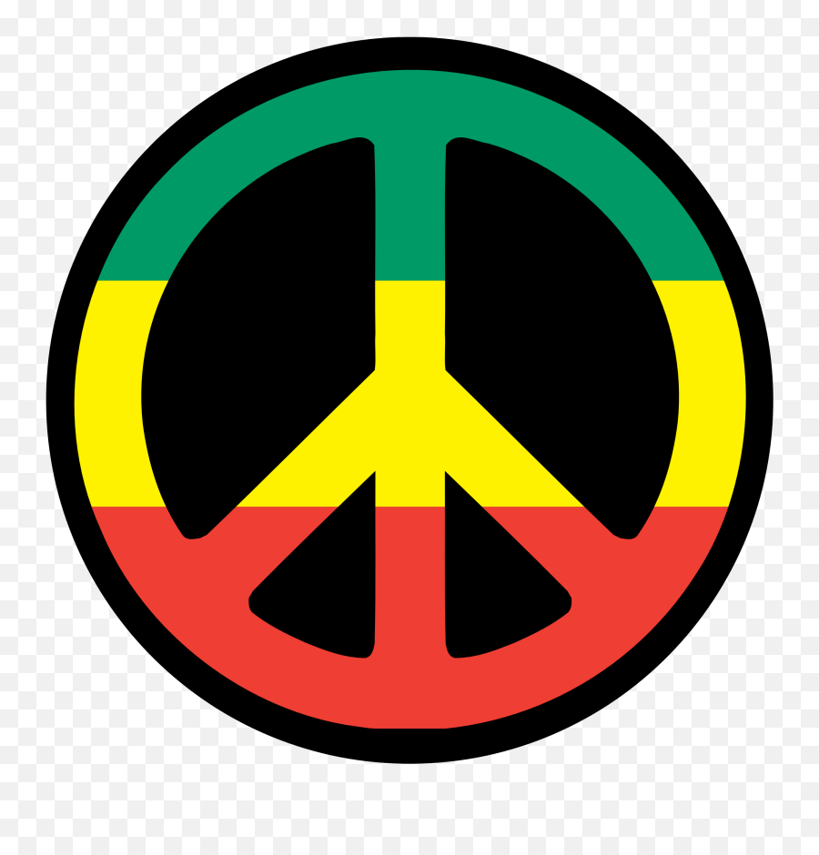 Download Peace Symbol Clipart Clear - Bob Marley Peace Logo Emoji,Peace Symbol Emoji