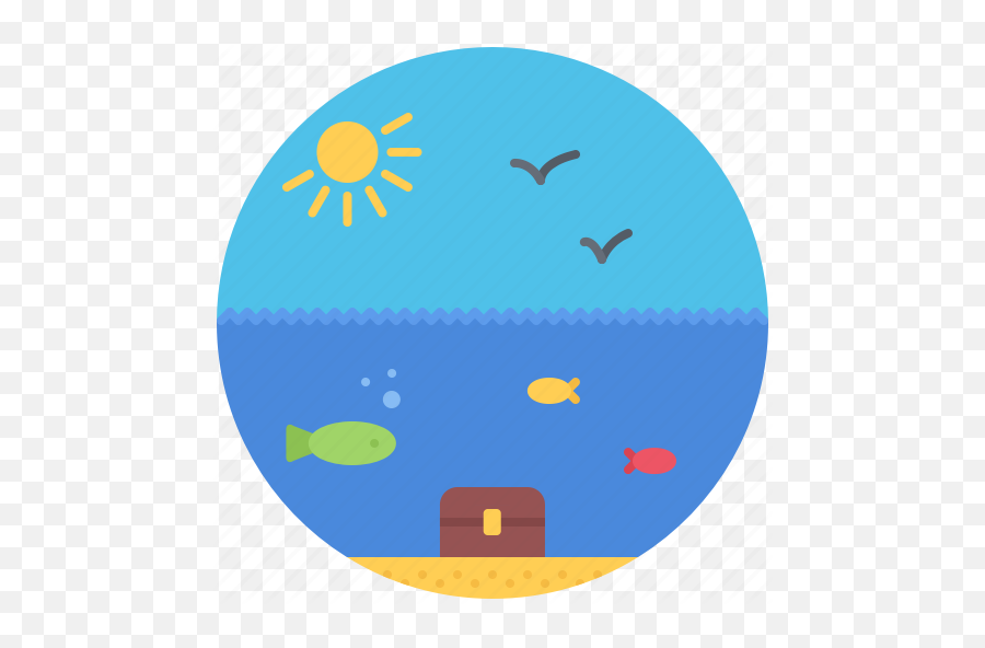 Bird Fish Holidays Sun Travel Undersea Water Icon - Download On Iconfinder Dot Emoji,Sun Bird Emoji