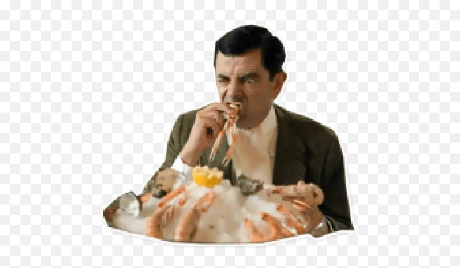 Mr Bean Whatsapp Stickers - Stickers Cloud Mr Bean Sushi Emoji,Mr Bean Emoji