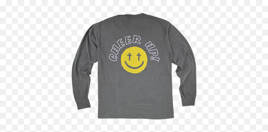 Shop Raised Brand - Long Sleeve Emoji,Cheer Up Emoticon