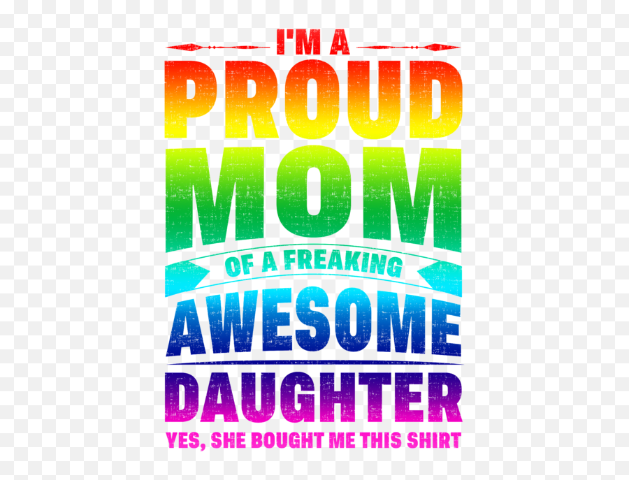 Rainbow Proud Mom Of Awesome Daughter Pride Beach Towel - Language Emoji,Emoji Beach Towels