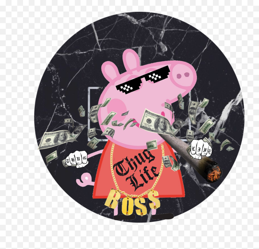 Peppapig Sticker By Josh - Thug Life Emoji,Thug Emoji App
