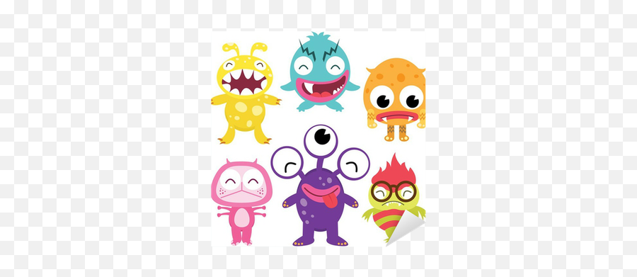 Silly Cute Monsters Set Sticker U2022 Pixers U2022 We Live To Change - Litter Monster Emoji,Sfondi Emoticon