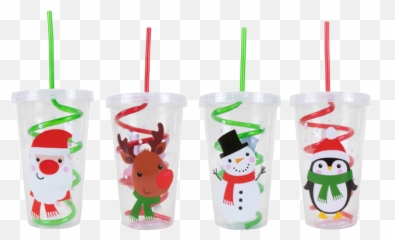 Christmas Cups Twist Straw Emoji,Emoji Plastic Cups