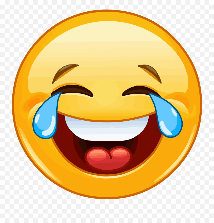 Emoticon Smiley Face With Tears Of Joy Emoji Happiness - Haha Smiley,Whatsapp Emoji