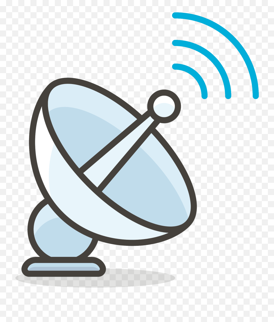 Satellite Antenna Emoji Clipart Free Download Transparent - Satellite Dish,Dinner Emoji
