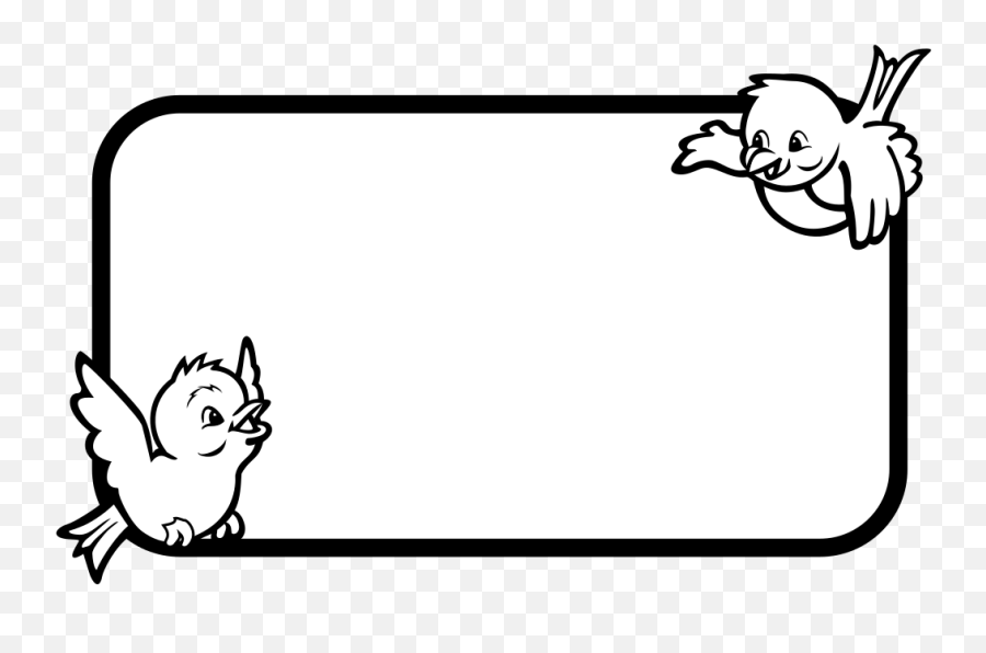 Bird Frame Png Svg Clip Art For Web - Dibujos De Animales Para Colorear Emoji,Frame With An X Emoji