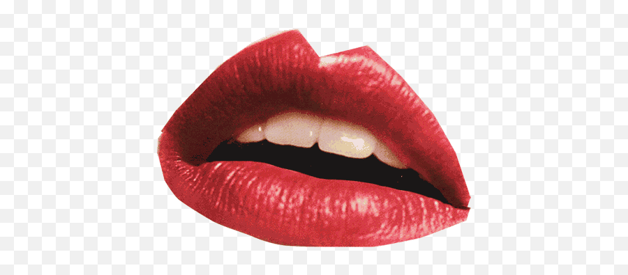 Top Red Lipstick Stickers For Android U0026 Ios Gfycat - Talking Mouth Gif Transparent Emoji,Lipstick Emoji