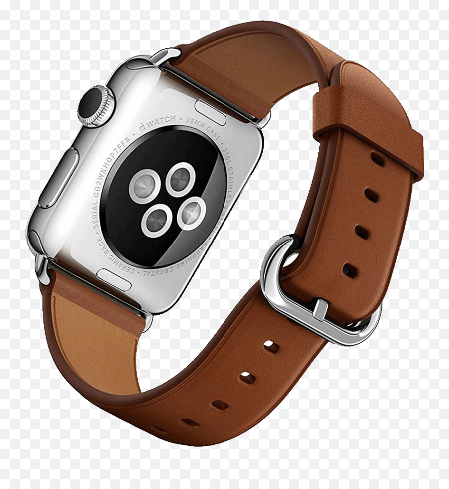 Apple Watch 38mm Stainless Steel Case With Saddle Brown - Apple Watch 42mm Case Sport Band Emoji,Apple Electric Plug Emoji'
