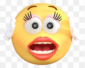 Never A Dull Moment - Shocked Emoji,Large Embarrassed Emoticon
