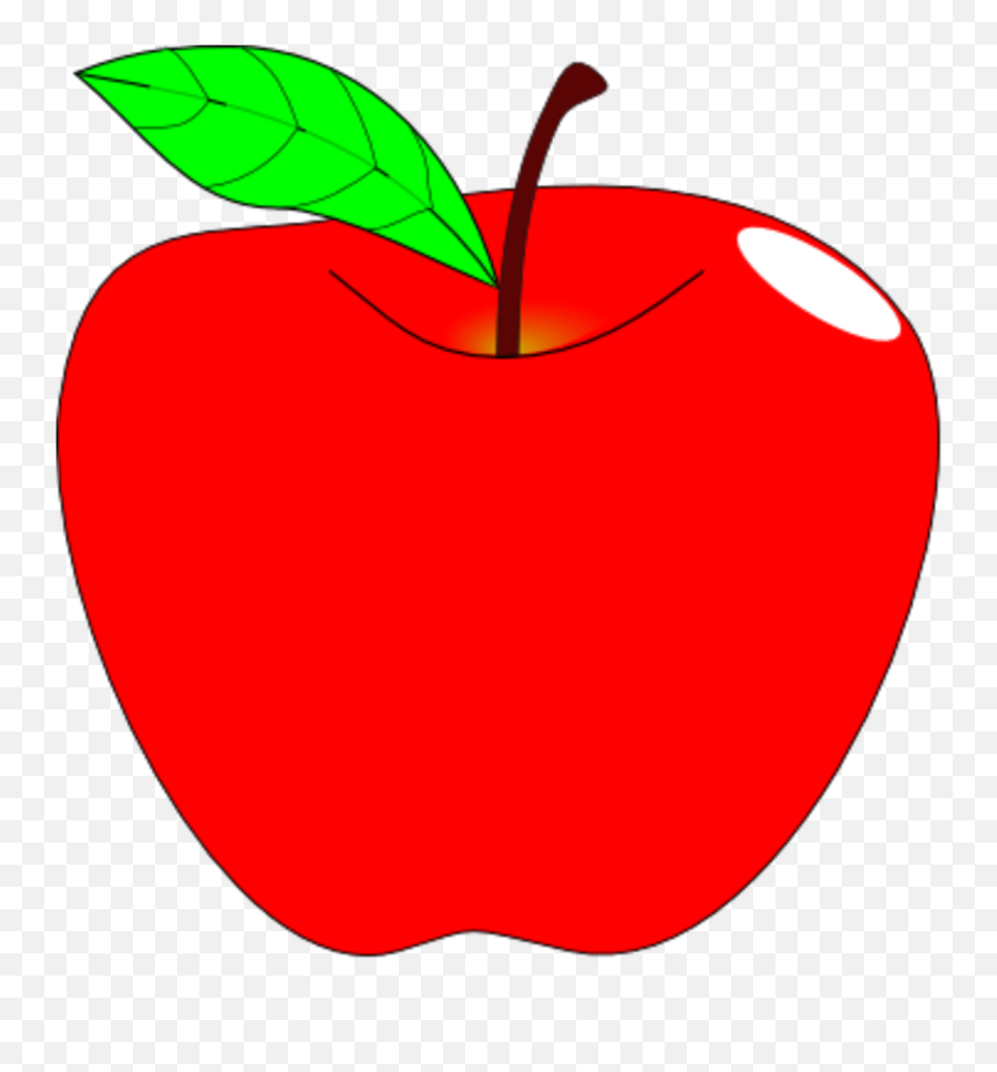 Apple Clip Art - Apple Fruit Png Download 12001200 Free Transparent Background Apple Clipart Png Emoji,Apple Fruit Emoji