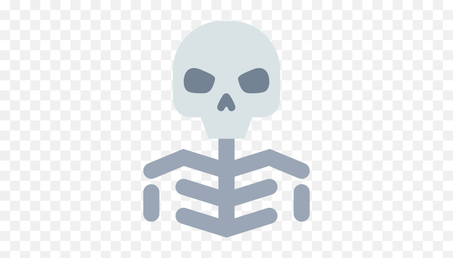 Halloween Horror Skeleton Skull Free Icon Of Materia Flat - Halloween Skeleton Icon Png Emoji,Spooky Scary Skeletons Emoticon