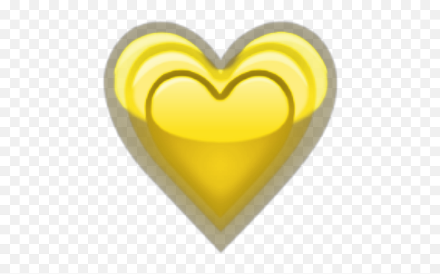 Yellow Heart Emoji Yellowemoji Sticker - Girly,Yellow Heart Emoji