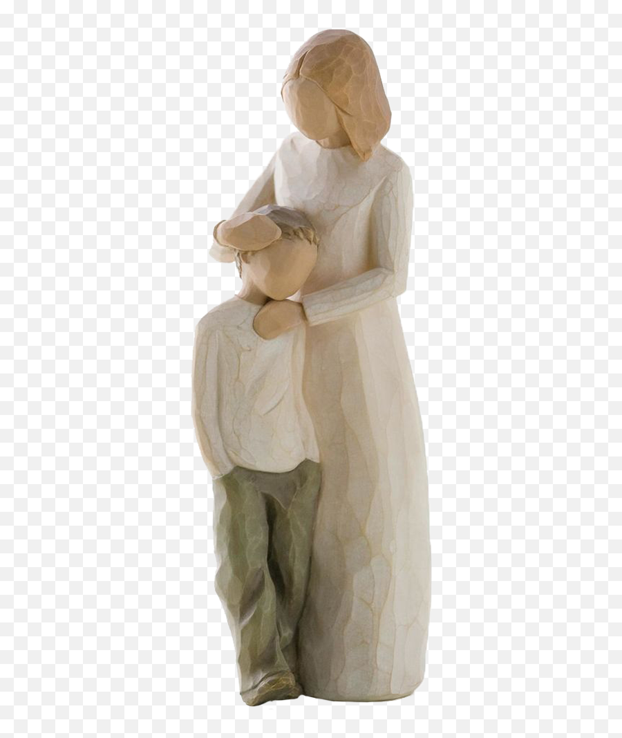 Mother And Son Figurine - Willow Tree Figurines Mother And Son Emoji,Small Statues That Describe Emotions