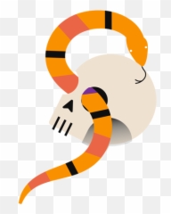 Snake Through Skull Flat Transparent Png U0026 Svg Vector - Scaled Reptiles Emoji,Yin Yang Tattoo Emotion