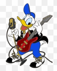 Rock Clip Art - Donald Duck Music Emoji,Free Emoticon Clip Art Rock Band