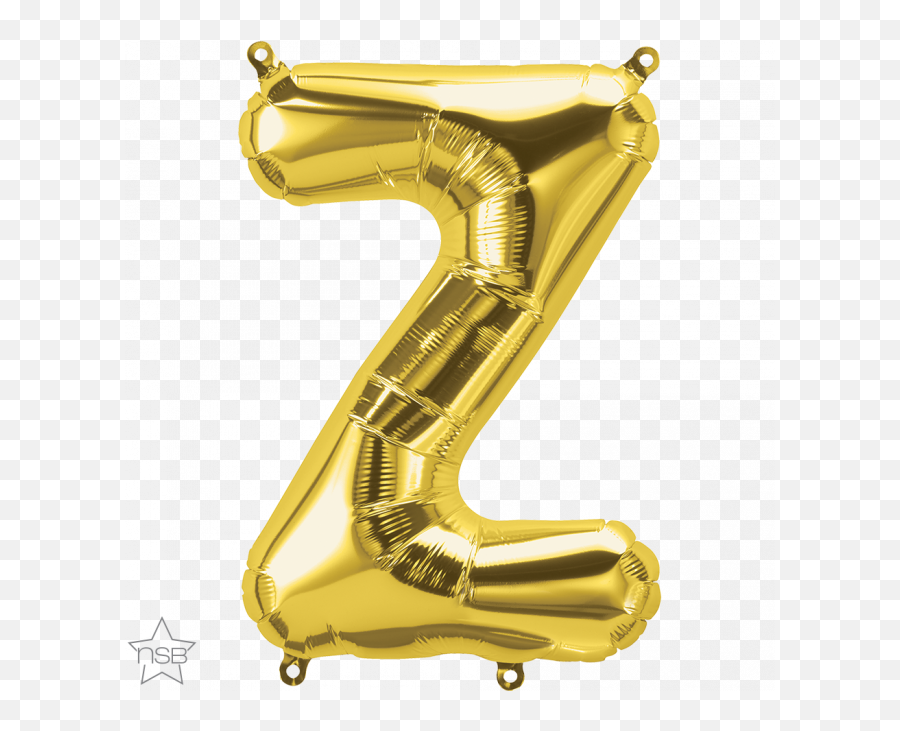 16 Letter - Z Gold Shape Qualatex Foil Balloon North Balloon Emoji,Golden Shower Emoji