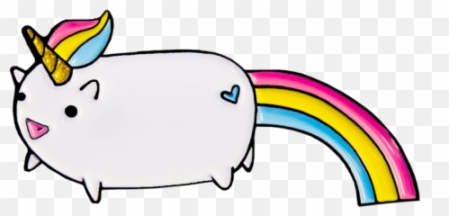 Lucky Rainbow Unicorn Pin - Unicorn Clipart Full Size Dot Emoji,Rainbow Unicorn Emoji