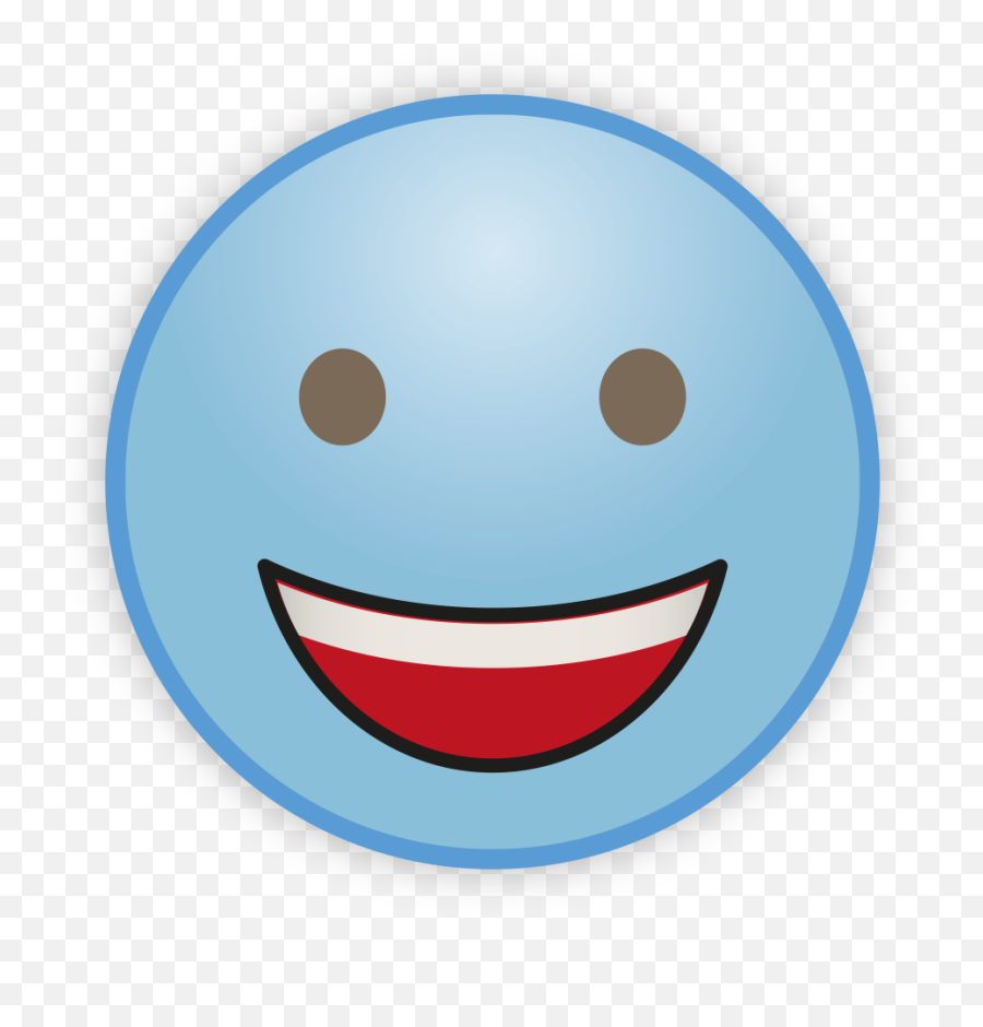 Download Blue Cute Sky Emoji Free Download Image Hq Png,Laughing Emoji Gif
