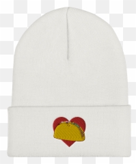Shop Taco Love Cuffed Beanie At The Lowest Price - Tacotribe Emoji,Taco Emoji Discord