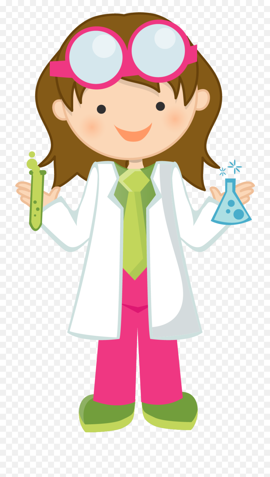 Girl Scientist Clipart - Clip Art Library Girl Scientist Clipart Emoji,Mad Scientist Emoji