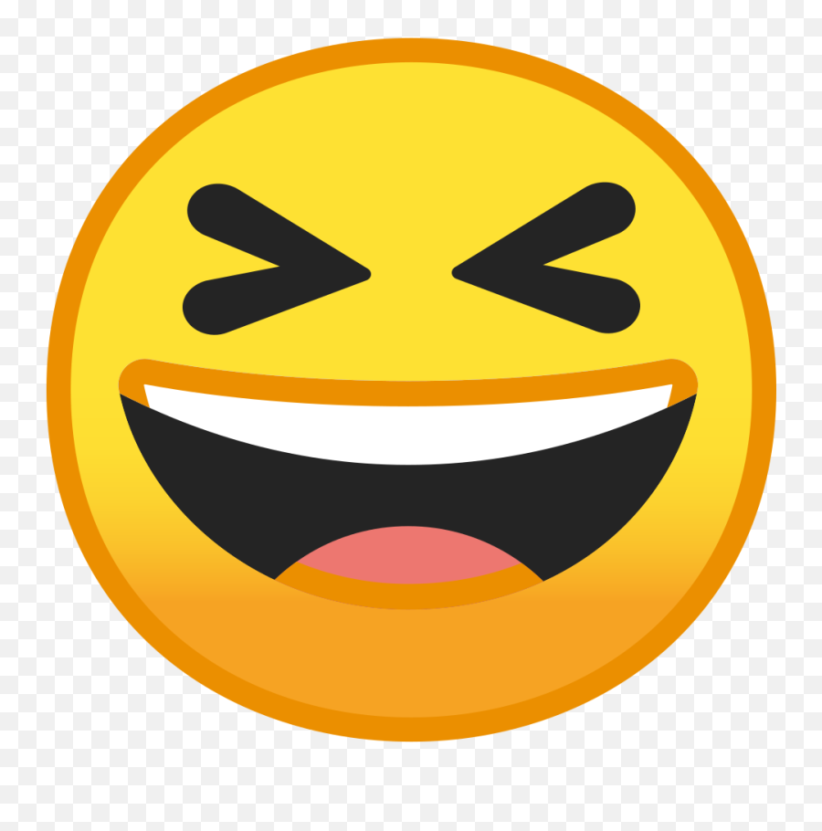 Grinning Squinting Face Free Icon Of - Grinning Squinting Face Png Emoji,Emoticon Grin